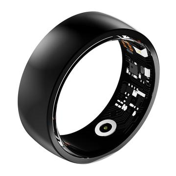 R09M Sundhedsovervågning Smart Ring - Størrelse: 17.8mm - Sort