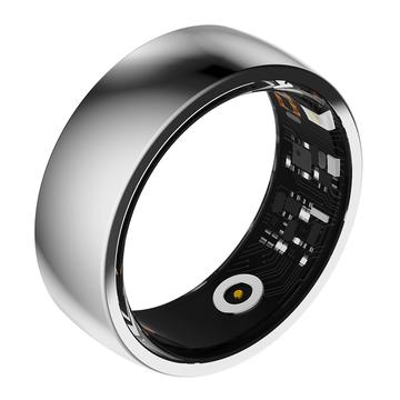 R09M Sundhedsovervågning Smart Ring - Størrelse: 17.8mm - Sølv