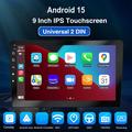R911A 9" Android 15-bilstereo med CarPlay/Android Auto og bakkamera