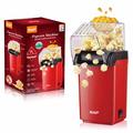 RAF R.9014 Varmluft Popcorn Maker 1200W - Hurtig gør-det-selv-popcornmaskine med målebæger - Rød