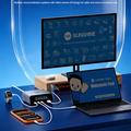 RELIFE Q8 165W GaN-hurtigoplader - 4xUSB-C / 1xUSB-A - Grå