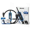 RELIFE XA7 2-i-1 USB-C-testkabel med hurtigopladning og digitalt display - sort