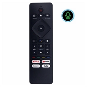 RF439B stemmefjernbetjening med Google Assistant til Philips-tv - sort