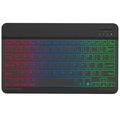 RGB-030 10-tommer trådløst Bluetooth-tastatur med RGB-baggrundsbelysning - US Layout