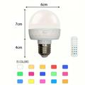 RGB LED-pære med 3600 mAh batteri, fjernbetjening