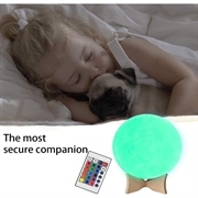 RGB LED Månelampe / Nattelys YK2302 - 15cm, 1000mAh