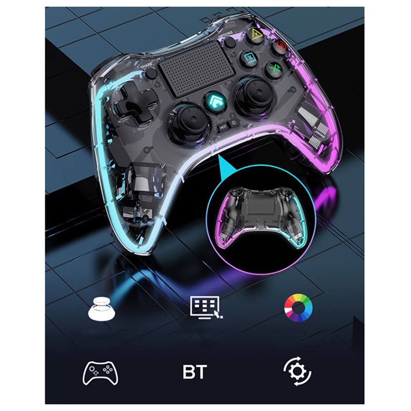 RGB Trådløs Gaming Controller P05 - PS4/Nintendo