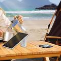 RH-P09 5V 2W ETFE monokrystallinsk solcellepanel til camping - IP65, Lightning- og USB-C-kabel