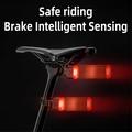 ROCKBROS Q2S Smart Bike Tail Light Riding Brake Sensing Bicycle Rear Light Vandtæt Cykling Sikkerhed Landevejscykel Baglygte
