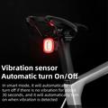 ROCKBROS Q4 Intelligent bremsesensor Vibrationssensor Cykelbaglygte Cykelbaglygte IPX6 Vandtæt Cykeltilbehør