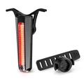 Rockbros RB02 smart baglygte til cykel - bremsesensor, 10 lysindstillinger, IPX5, USB-C - sort