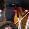 ROCKBROS RFL02 LED cykelbaglygte frø cykel bag sikkerhed lommelygte bremselygte - sort