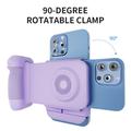 RX01-B Bluetooth Selfie Grip med trådløs opladning og fjernudløser - 15W MagSafe-kompatibel - Lilla