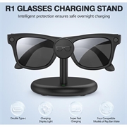 Ray-Ban Meta Wayfarer/Skyler/Headliner/Oakley HSTN opladningsstander - Sort