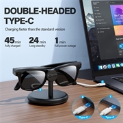 Ray-Ban Meta Wayfarer/Skyler/Headliner/Oakley HSTN opladningsstander - Sort