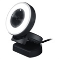 Razer Kiyo FullHD Webcam med Ring Lys - 1080p, 16-bit 48kHz - Sort