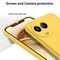 Realme 11/11x Liquid Silikone Cover med Strop - Gul
