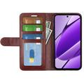 Realme 11/11x Pung med Magnetisk Lukning - brun