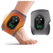 Genopladelig ankel-/fodmassager med varme og vibration - sort