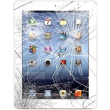 iPad 4 Display Glas & Touch Screen Reparation - Hvid