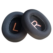 QCY H3/H3 Lite udskiftningsørepuder med åndbar mesh-svamp - Sort / Orange
