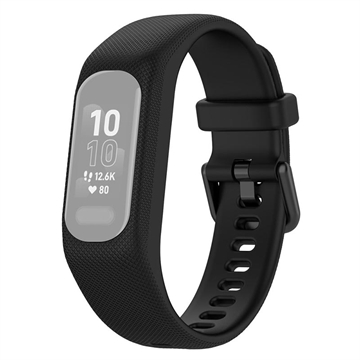 Garmin Vivosmart 5 Udskiftning af Silikonestrop med Integreret Ramme - Sort