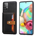 Samsung Galaxy A33 5G Retro Style Cover med Pung - Sort