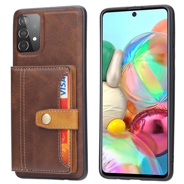 Samsung Galaxy A53 5G Retro Style Cover med Pung - Brun