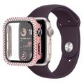 Rhinestone Dekorative Apple Watch SE (2022)/SE/6/5/4 Cover med Skærmbeskyttelse - 40mm - Pink