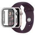 Rhinestone Dekorative Apple Watch SE (2022)/SE/6/5/4 Cover med Skærmbeskyttelse - 40mm - Sølv