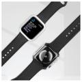 Rhinestone Dekorative Apple Watch SE (2022)/SE/6/5/4 Cover med Skærmbeskyttelse - 40mm - Sølv
