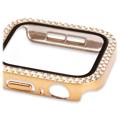 Rhinestone Dekorativt Apple Watch Series 9/8/7 Cover med Skærmbeskyttelse - 45mm - Guld