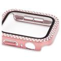 Rhinestone Dekorativt Apple Watch Series 9/8/7 Cover med Skærmbeskyttelse - 45mm - Pink