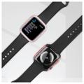 Rhinestone Dekorativt Apple Watch Series 9/8/7 Cover med Skærmbeskyttelse - 45mm - Pink