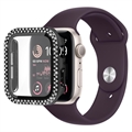 Rhinestone Dekorative Apple Watch SE (2022)/SE/6/5/4 Cover med Skærmbeskyttelse - 40mm - Sort