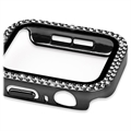 Rhinestone Dekorative Apple Watch SE (2022)/SE/6/5/4 Cover med Skærmbeskyttelse - 44mm - Sort