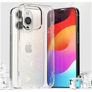 iPhone 15 Pro Max Ringke Air Glitter TPU Cover - Gennemsigtig