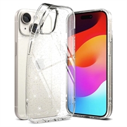 iPhone 15 Ringke Air Glitter TPU Cover - Gennemsigtig
