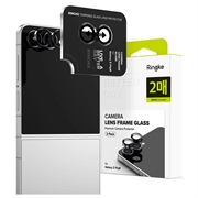 Samsung Galaxy Z Flip8 Ringke Kamera Linse Hærdet Glas Beskytter - 2 Stk. - Sort