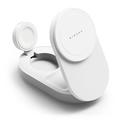 Ringke QI2.2 25W 3-i-1 foldbar magnetisk trådløs oplader - MagSafe-kompatibel - hvid