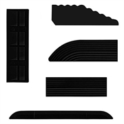 Dørtrinsrampe til robotstøvsuger til Roborock, Roomba, Xiaomi, Ecovacs - Sort