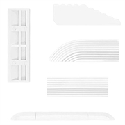 Dørtrinsrampe til robotstøvsuger til Roborock, Roomba, Xiaomi, Ecovacs - Hvid