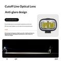 Rockbros RHL950 genopladeligt cykellys med høj lysstyrke, 950 lumen - sort
