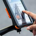 Rockbros vandtæt magnetisk telefonholder til cykel og e-cykel - 4.7"-6.9" - orange