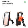 Rockbros vandtæt magnetisk telefonholder til cykel og e-cykel - 4.7"-6.9" - orange
