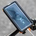 Rockbros vandtæt magnetisk telefonholder til cykel og e-cykel - 4.7"-6.9" - orange