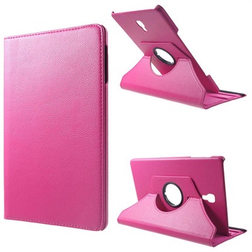 Samsung Galaxy Tab A 10.5 Roterende Folio Cover - Hot Pink