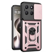 Motorola Moto G37/G37 Power/G47 Roterende Ring Hybrid Cover med Kameraskjold