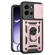 OnePlus Nord 6 Roterende Ring Hybrid Cover med Kameraskjold - Rødguld