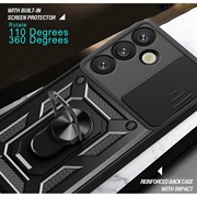 Samsung Galaxy A57 Roterende Ring Hybrid Cover med Kameraskjold